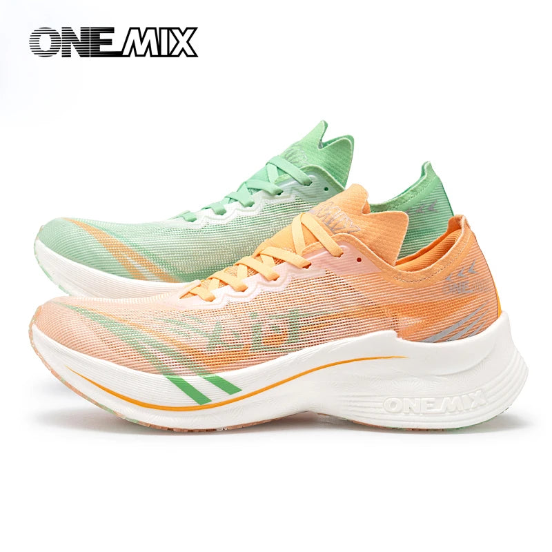 ONEMIX New Marathon Carbon Plate Running Racing Shoes Men Professional Stable Support Shock-relief Ultra-light Rebound Sneakers