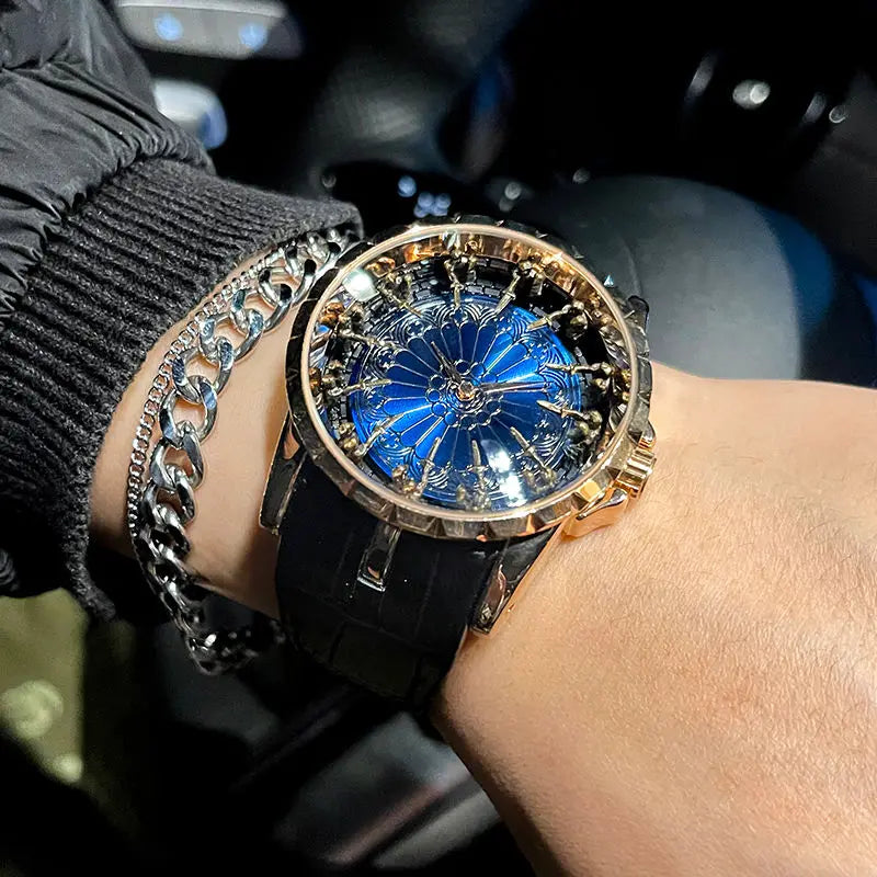 Luxurious and Elegant Men's Watch, Twelve Knights of the Round Table Watch, Wormhole Concept Non-Mechanical Watch for Men, Niche Brand Men's Watch, Casual Style Fashion Accessory, the Best Gift for Him
