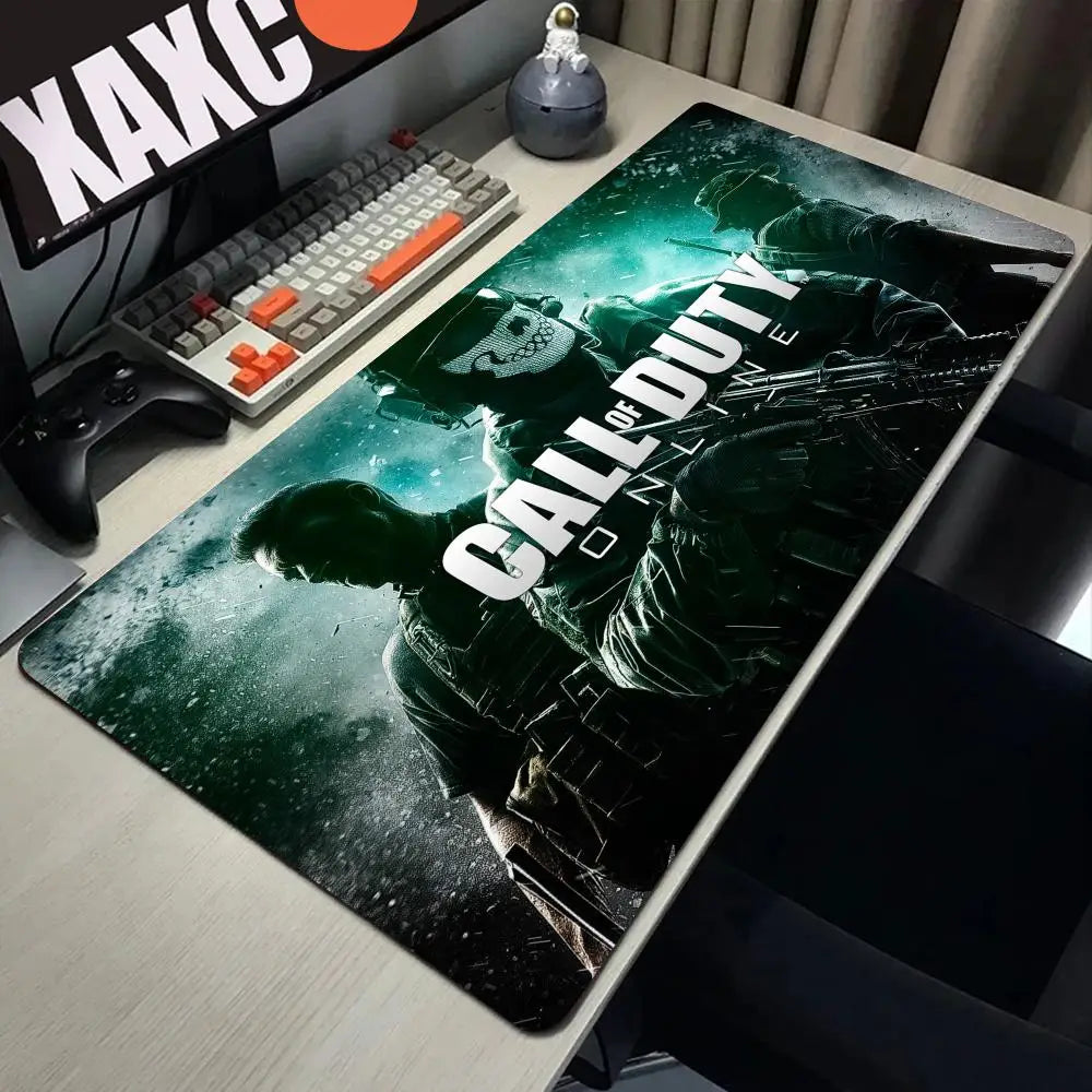 Call of Duty Game Large Mouse Pad PC Gaming Accessories Desktop Extended Table Mat XL Laptop Office Rubber Carpet Soft Mausepad