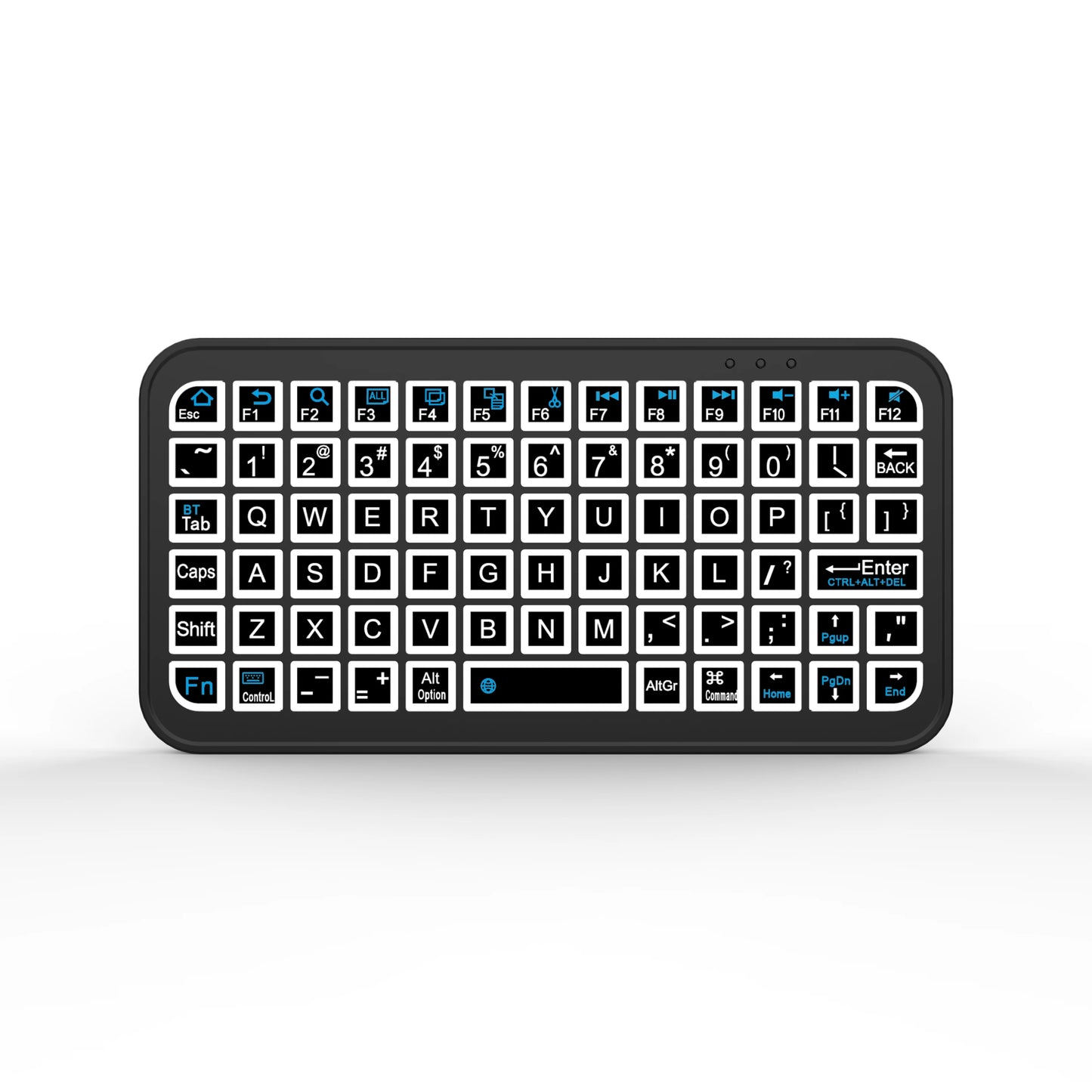 Mini Backlit RGB Bluetooth Keyboard for PC Tablet Laptop Rechargeable Wireless Bluetooth Keyboard for iPad iOS Android MacBook
