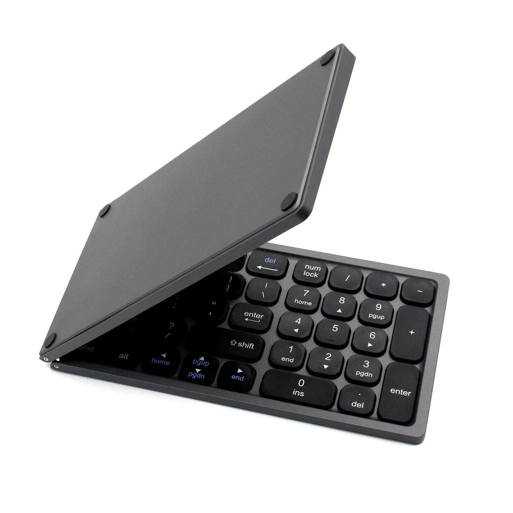 Jomaa Foldable Wireless Bluetooth Keyboard Lightweight Portable Bluetooth Folding Keyboard Available for Tablet Laptop PC iPad