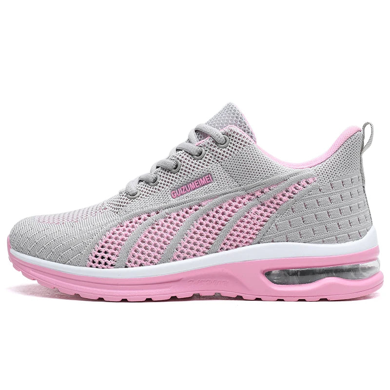 New Summer Rebound Womens Sports Shoes Lightweight Shock-absorbing Running Shoes Marathons Foot Protection Balance Walking Shoes