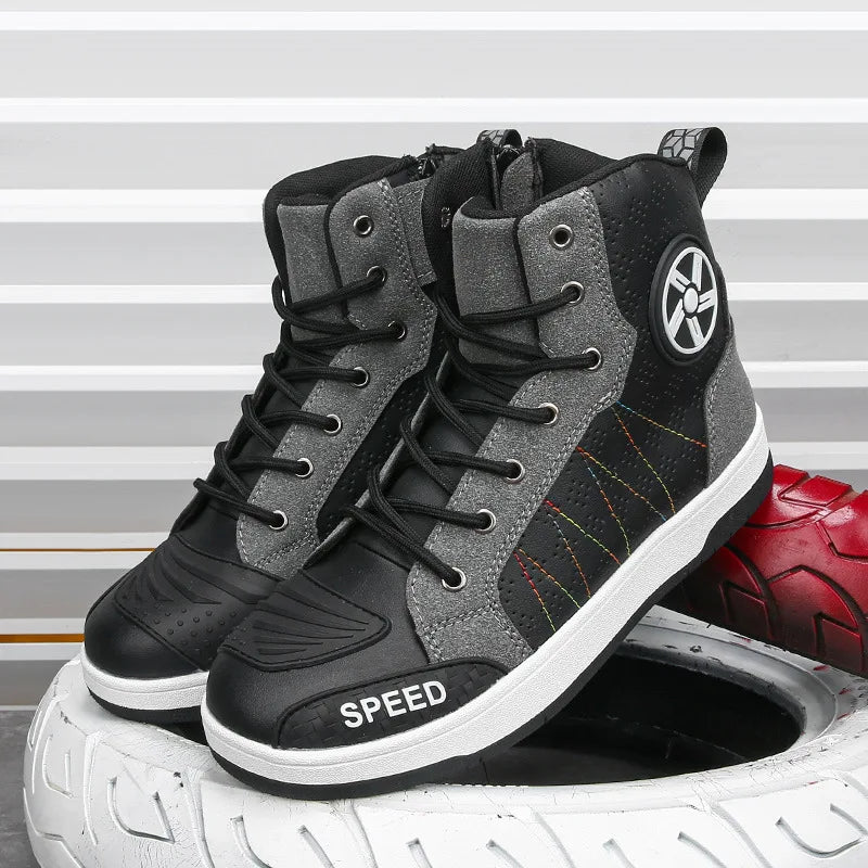 New men's and women's four-season universal safety protection motorcycle riding boots anti-slip and anti-fall motorcycle shoes