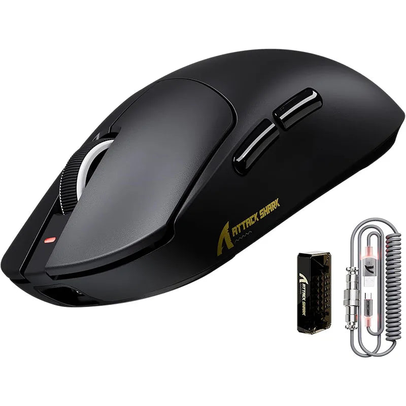 ATTACK SHARK X8 Ultra 8KHz Wireless Gaming Mouse, 55g Superlight Gaming Mouse, PAW3950MAX Sensor, 42,000 DPI, Tri-Mode Bluetooth & USB Gaming Mouse