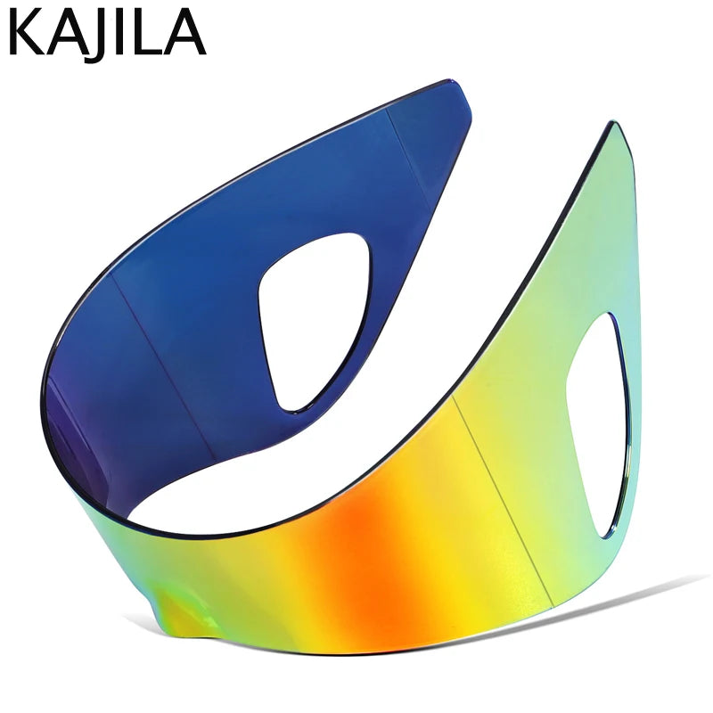 Oversized One-Piece Shield Punk Sunglasses Women 2026 Luxury Brand Sports Rimless Windproof Mask Sun Glasses Wrap Around Eyewear