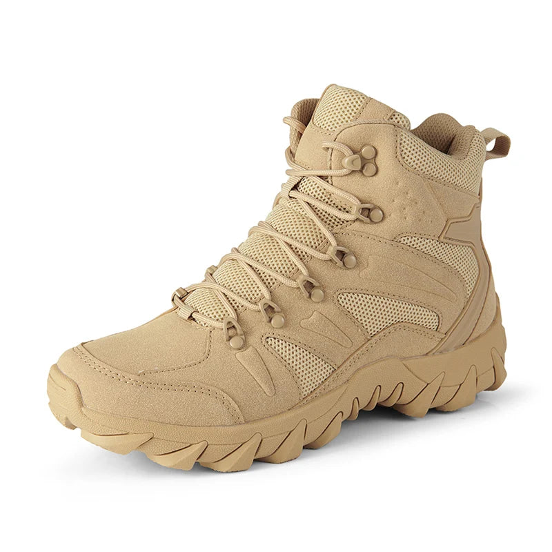 Botas Táticas de Combate Melhoradas para Homem, Calçado Outdoor de Treino, Campismo, Antidesgaste, Resposta Rápida, Caminhada, Pesca e Caça