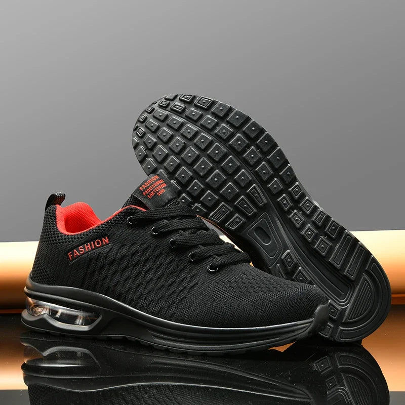 Mens Running Shoes Outdoor Sports Casual Mesh Tennis Shoes Lace-up Lightweight Gym Jogging Shoes for Men 2025 New Male Sneakers