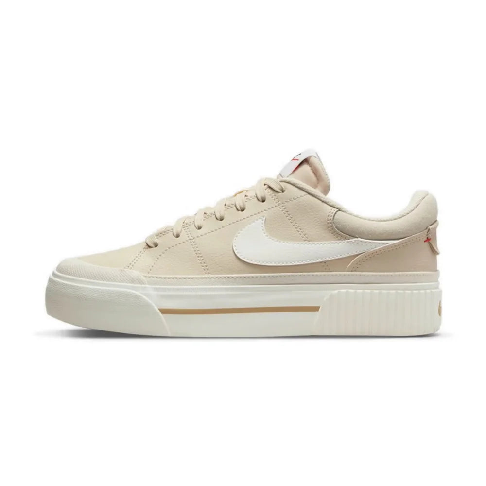 Nike Court Legacy Lit Leather Comfort Slip-Resistant Cushioned Durable Low-Top Tennis Shoes FD0355-133