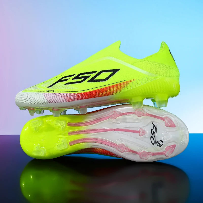New Men Football Boots Non-Slip Boys Soccer Shoes Grass Cleats High-quality Match Sneakers Hot-selling Outdoor High-top Light