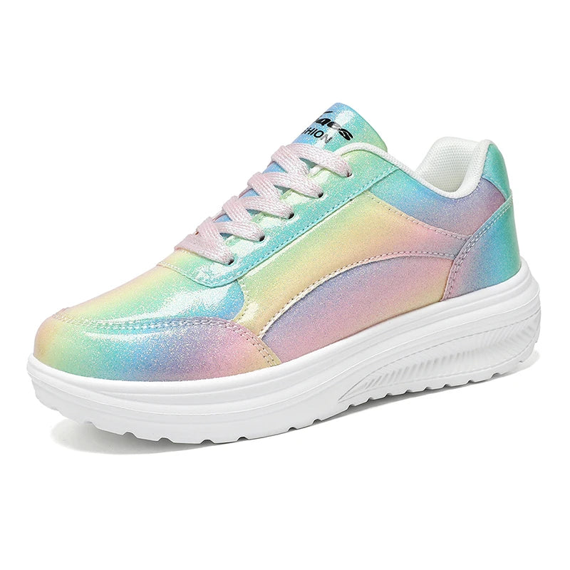 New Summer Fashionable Womens Sports Shoes Versatile Lightweight and Durable Running Shoes Shock-absorbing Daily Walking Shoes