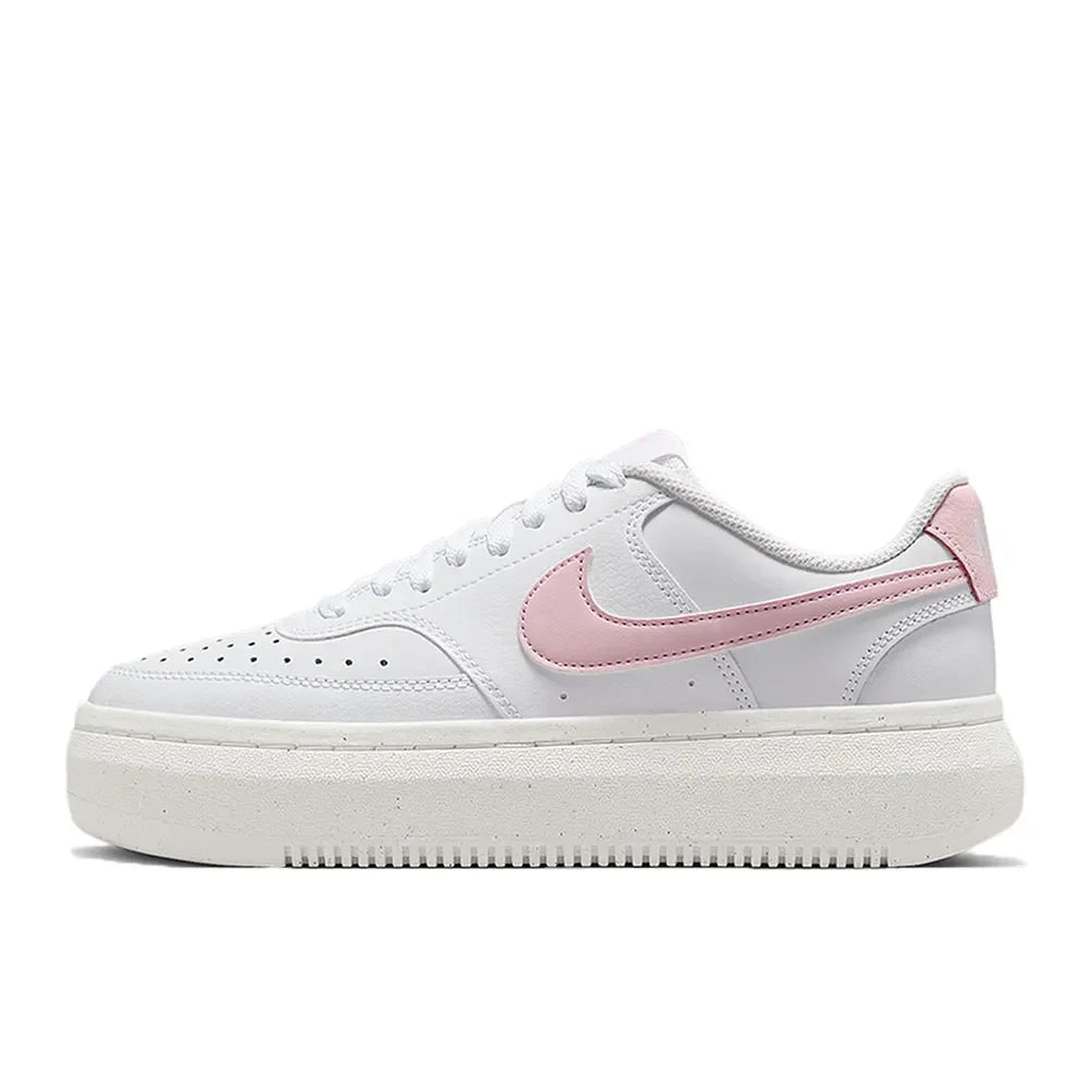 Nike Court Vision Alta Women's Low-Top Basketball Shoes Soft & Comfortable, Durable White/Black DZ5394-107