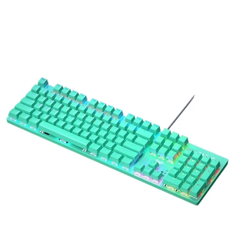 Wired Mechanical keyboard Gamer USB Keyboards gaming Backlit Musical 100% Computer 104 keys keyboard Ergonomic PC keyboard