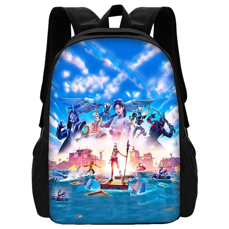 Classic Game FortniteS Kids Backpacks Boys and Girls Student Birthday Gift Child School Bags Unisex Camping Durable Rucksack