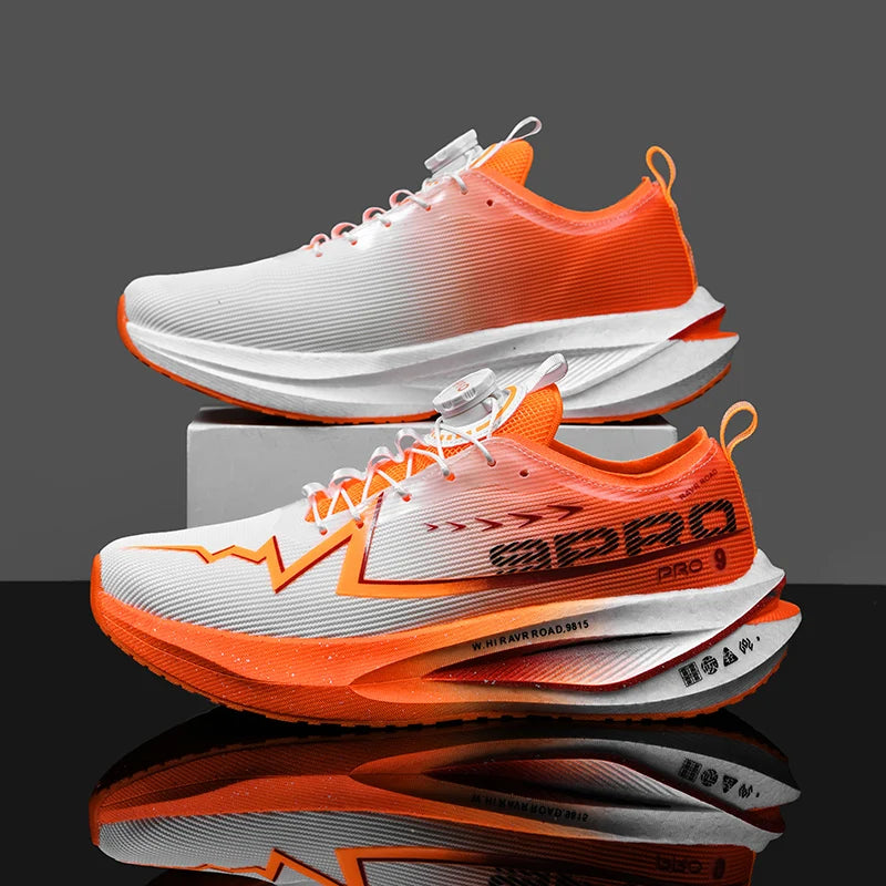 Men Running Shoes Carbon Board Speciality Sports Breathable Lightweight Women's Comfortable Athletic Nonskid Marathon Sneakers
