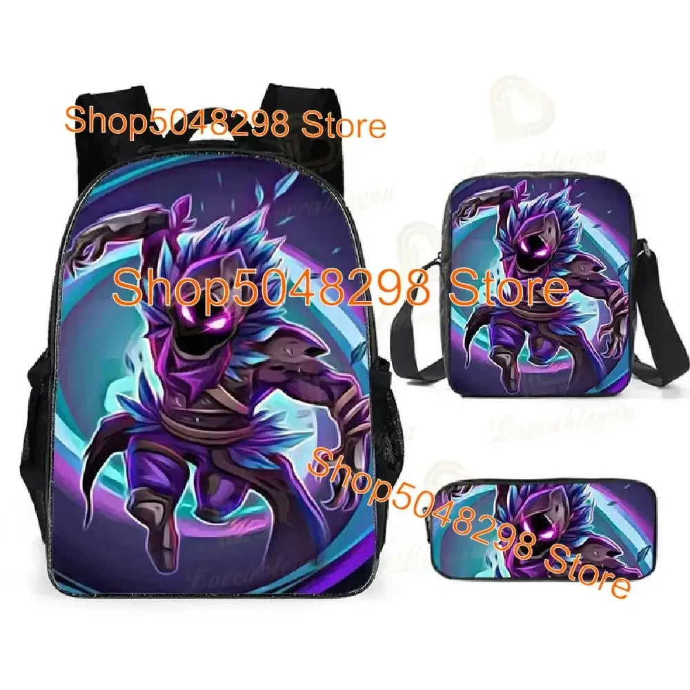 Estojo Grande em Lona Kawaii para Lápis e Canetas, para Rapazes e Raparigas, Estampa Fortnite, Material Escolar, Papelaria, Presente de Aniversário para Adolescentes