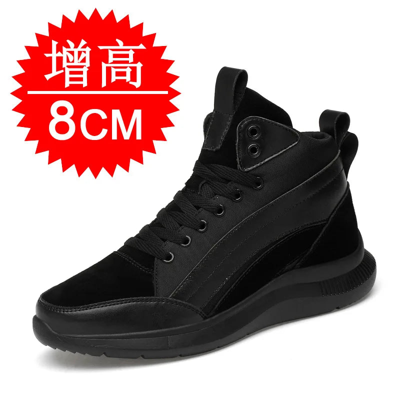 High-top Heightening Shoes Elevator Shoe Height Increase Footwear Men Height Increase Insole 6CM 8CM 10CM Sneakers Shoes
