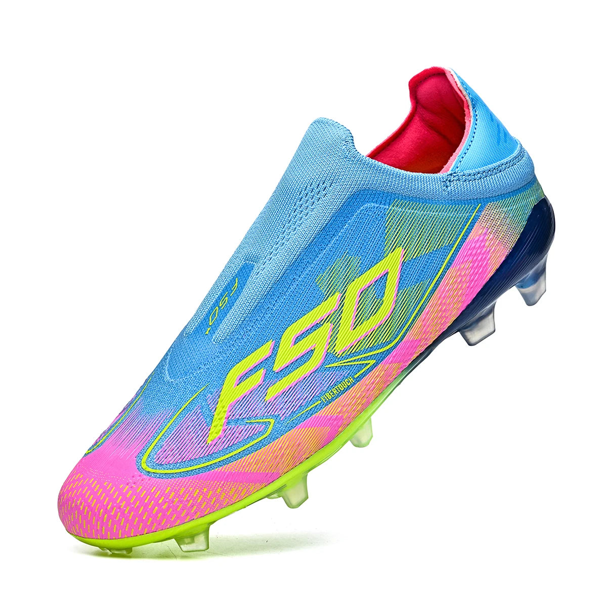 Anti-slip AG/FG Soccer Boots,TPU Shock Absorption Sole,Durable PU Fabric Upper,Teenager Boys Girls Professional Field Sneakers