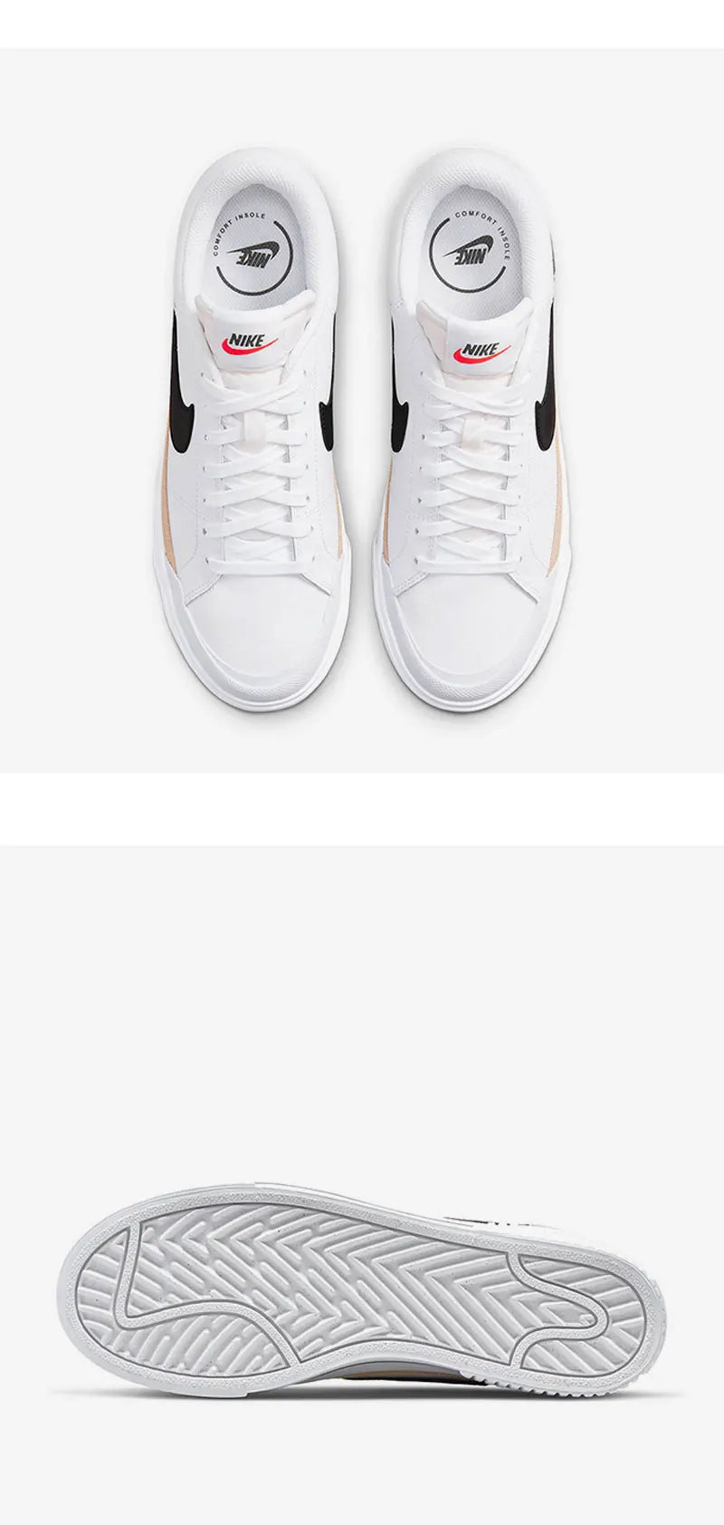 Nike Women's Fashion Comfortable Casual Thick-Sole Wear-Resistant Sneakers DM7590-100
