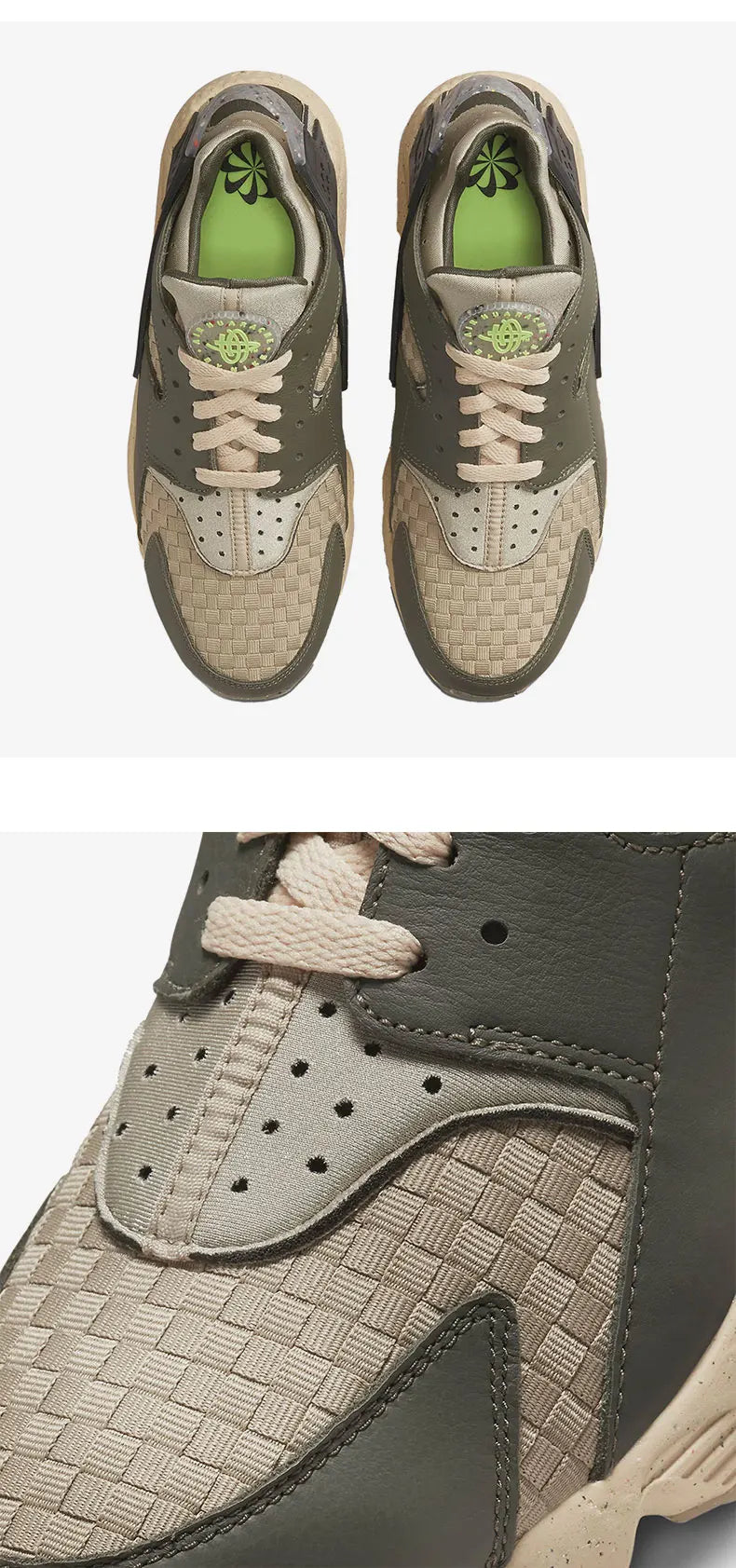 Nike genuine AIR HUARACHE RUN men's and women's low cut casual shoes DM0863-300