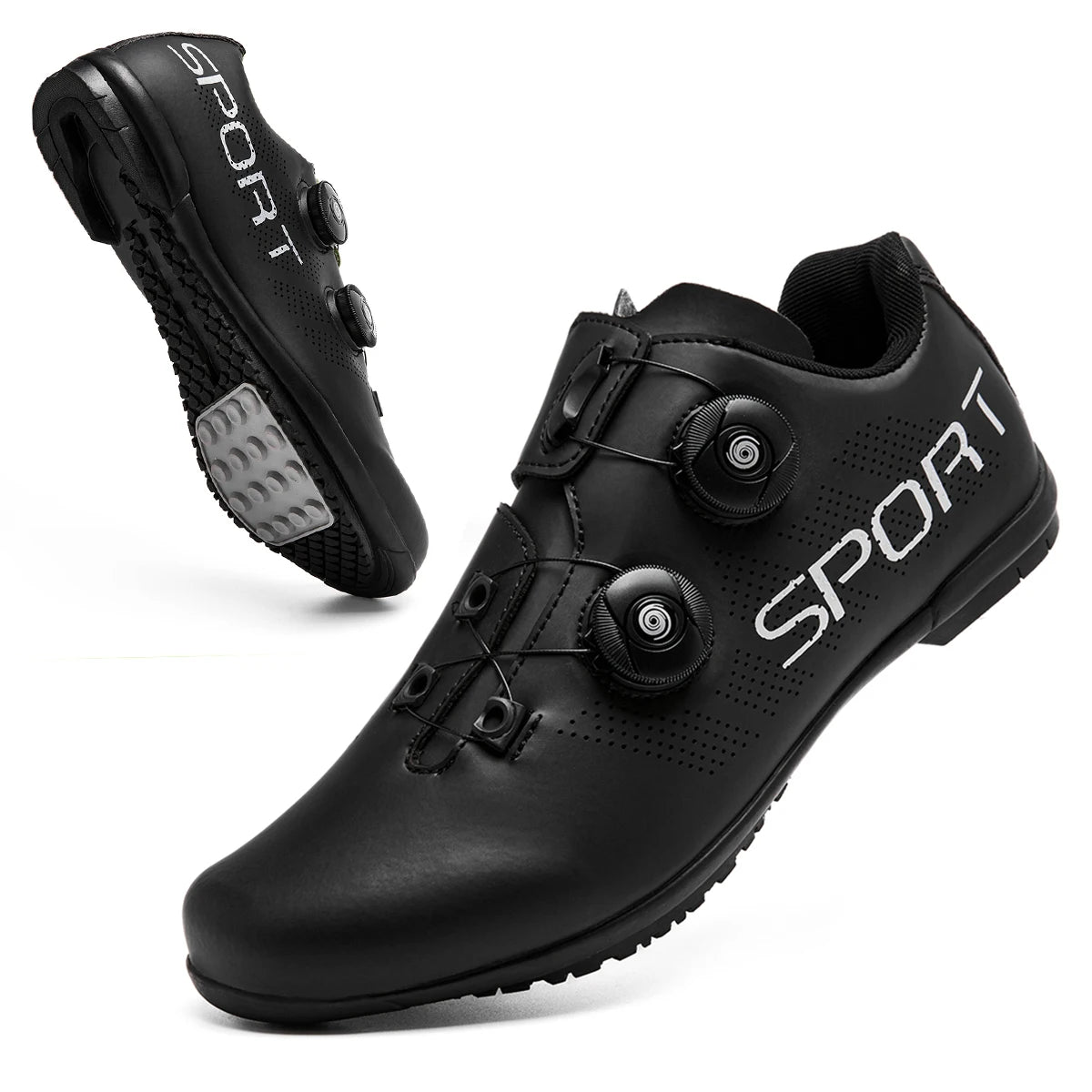 Lock-Free Cycling Shoes Flat Pedal Shoes Men Bike Cleat Sneaker MTB Bicycle Biking Women Breathable Indoor Boots