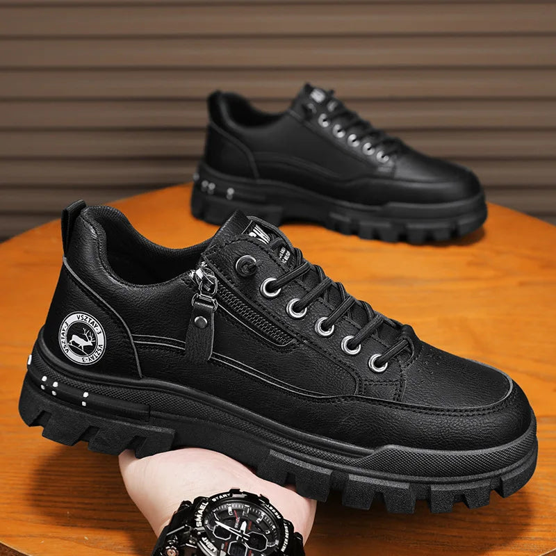 Men's Casual Sports Outdoor Hiking Trendy Fashion Comfortable Thick-Soled Street Board Shoes