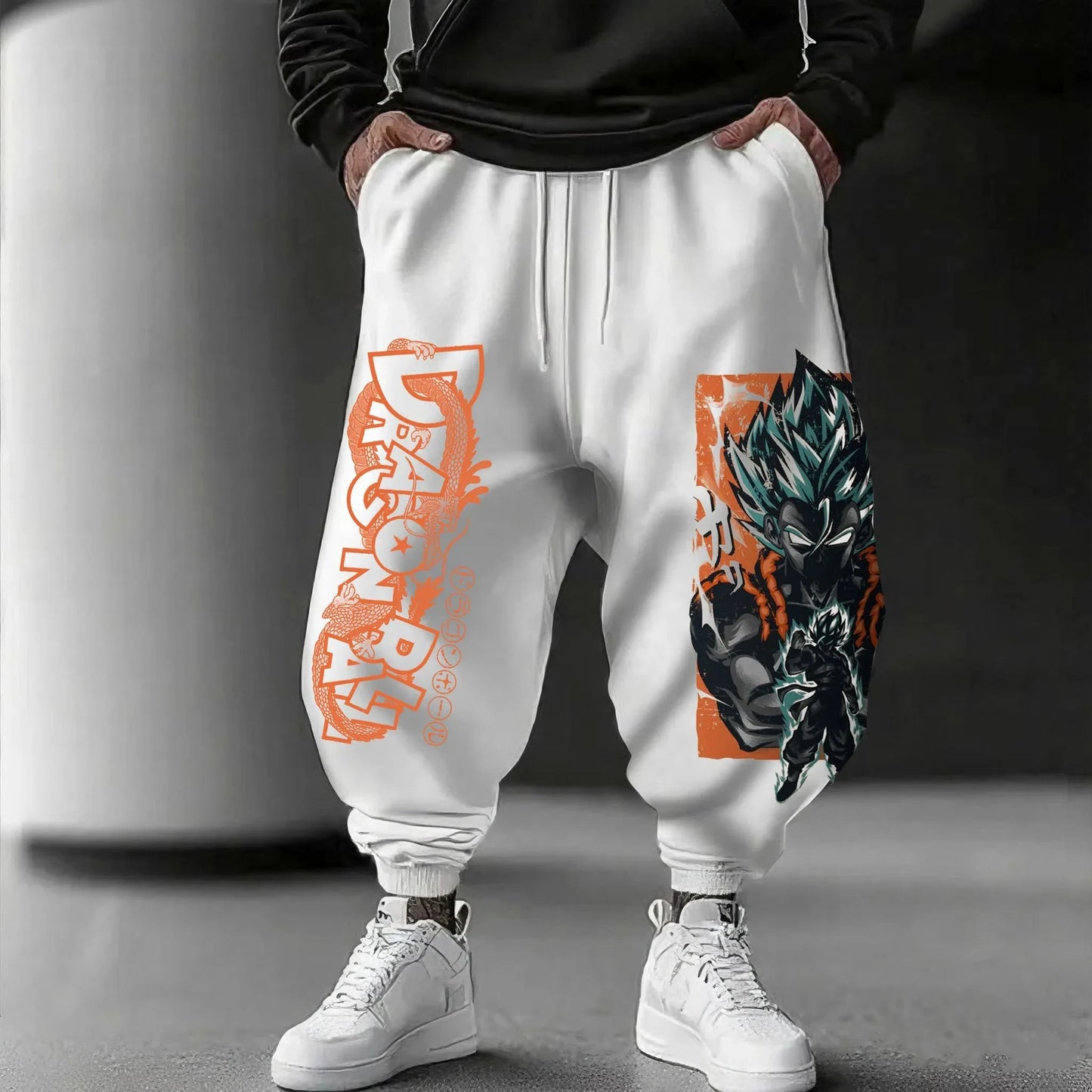 Dragon Ball GOKU Japanese Animation Sports Trousers 2025 American Loose Autumn Warm Men's and Women's Cotton Leggings