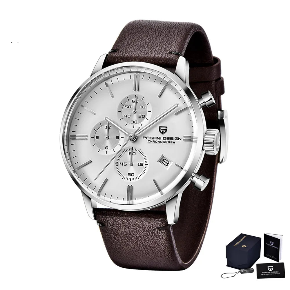 Pagani Design Men's Chronograph Watch Japan VK67 Movt Waterproof Multifunctional Business Sports Quartz Watch Relogio Masculino