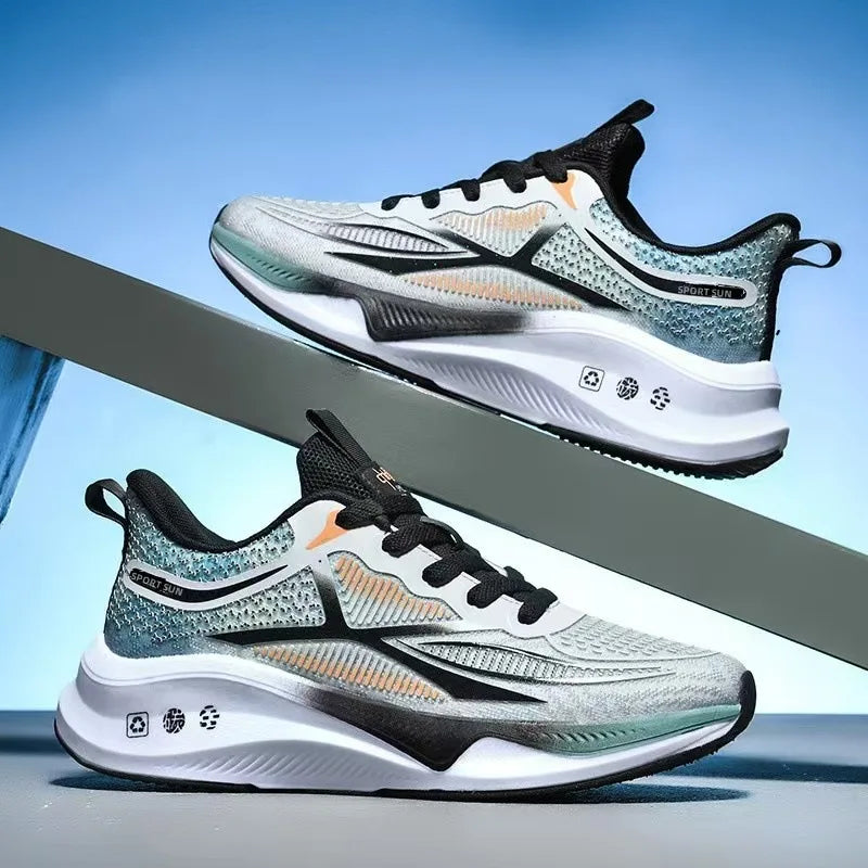 New casual sports shoes for men, trendy breathable mesh shoes, versatile and lightweight running shoes