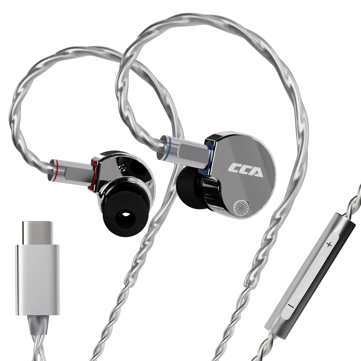 CCA Phoenix Wired Earphones Dynamic Drive LCP Diaphragm Music Headphone With Detachable Cable Noise Reduction Gaming Earphones