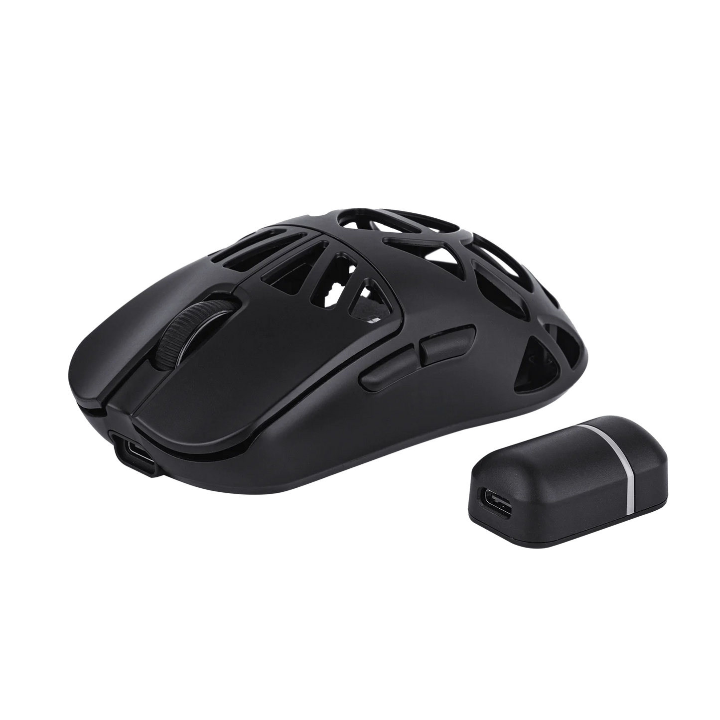 Rato Gaming Sem Fios EPOMAKER Carbon X com Fio/2.4G/BT, 400 a 30,000 DPI Ajustáveis, Sensor PAW3950, para PC/Mac/Linux