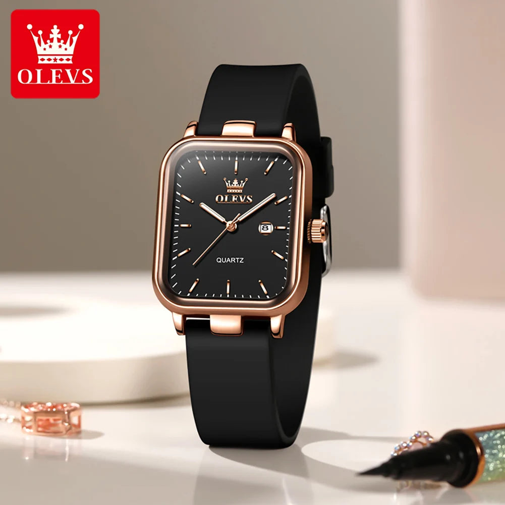 OLEVS 7089 Watch For Women Top Brand Calendar Quartz Woman Watch Waterproof Luminous Simple Fashion Elegant Ladies Hand Clock