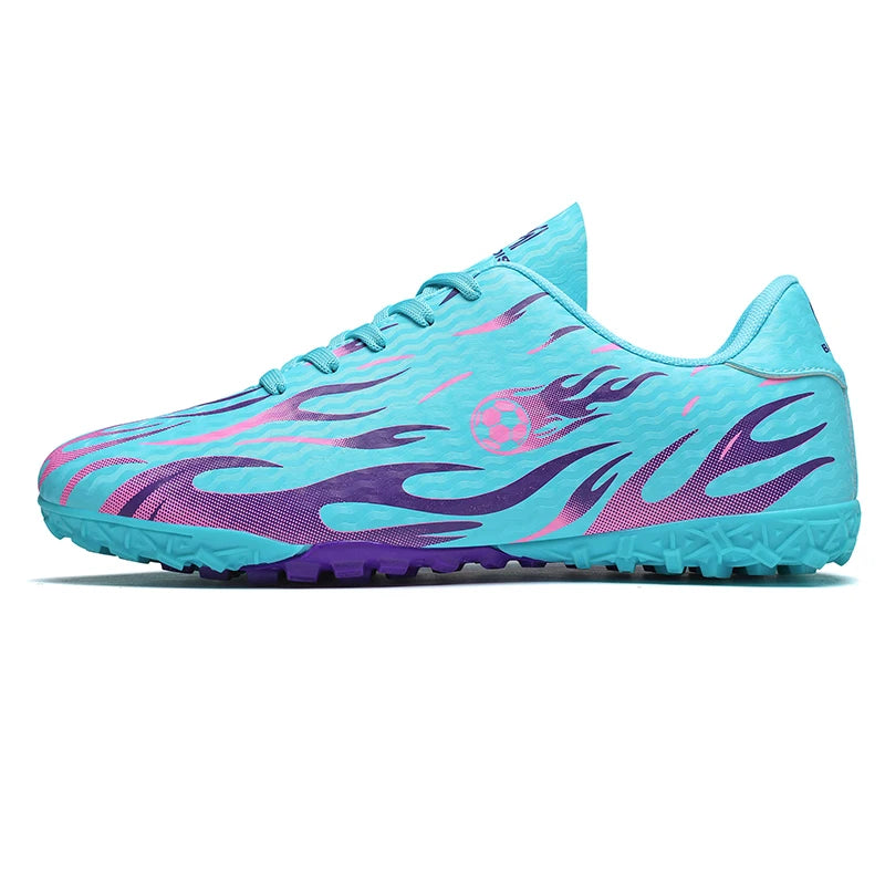 Kids Professional Football Boots Men Soccer Shoes Low-Top Ankle Support Sports Youth Match Training Football Non-Slip Durable