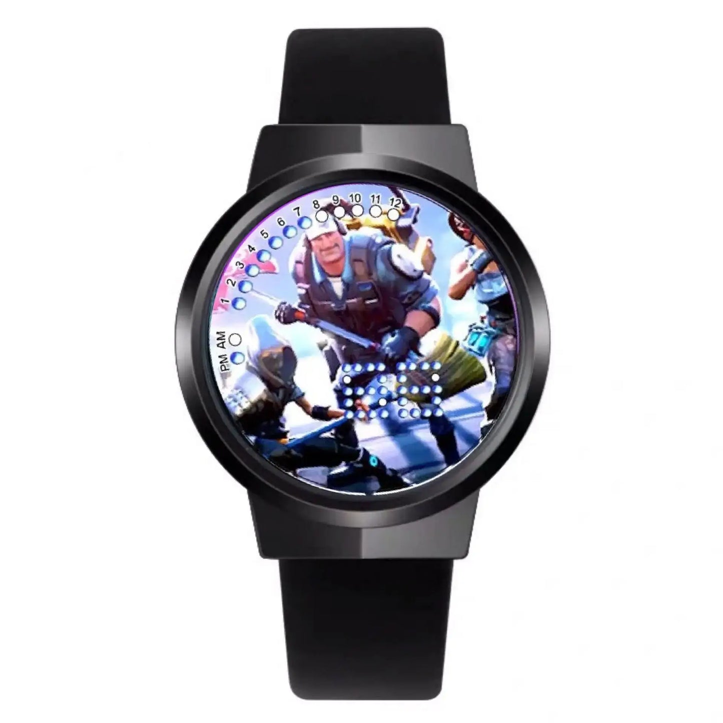 Orologio Fortnite Cute Fashion Cartoon personalizzato Kawaii Touch con luce notturna LED, orologio elettronico per studenti, regalo per amici