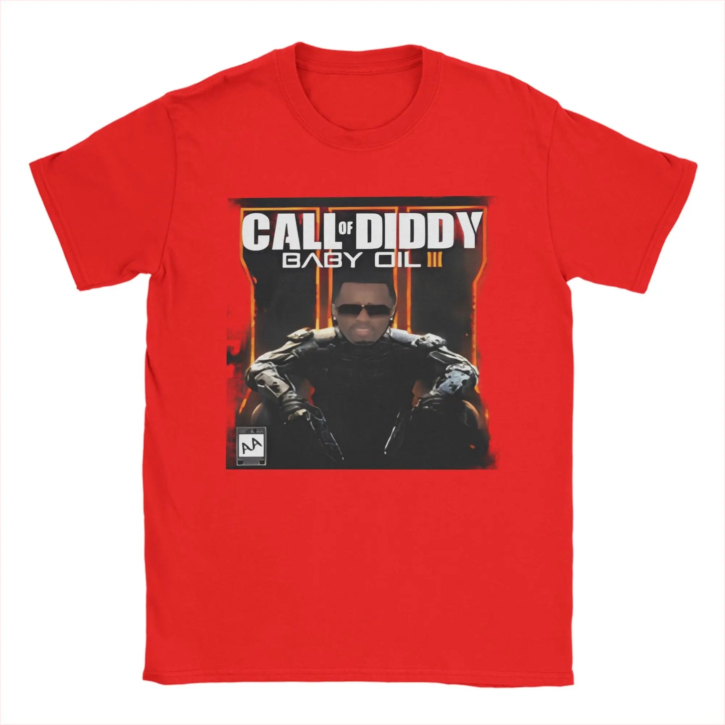 Pánské tričko Call of Diddy Party Brainrot Sigma, humorné tričko ze 100% bavlny, krátký rukáv, tričko s kulatým výstřihem, klasické oblečení