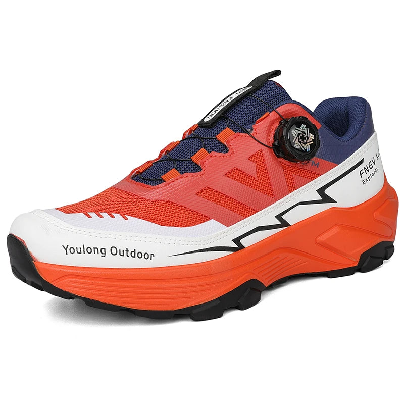 Mens Sneakers Casual Outdoor Anti Slip Shock-absorbing Versatile Off Road Hiking Shoes Comfortable Soft Sole Running Shoes Man