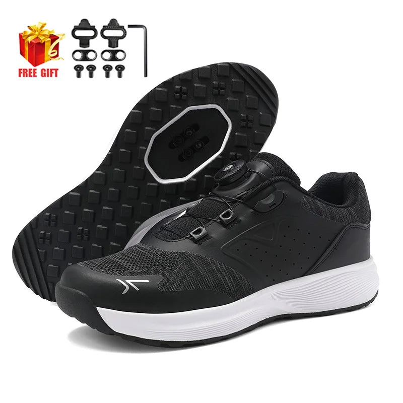 Cycling Sneaker MTB Men Sports Dirt Bike Shoes SPD Pedal Mountain Bicycle Footwear Speed Racing Man Flat Off Road Cycling Shoes