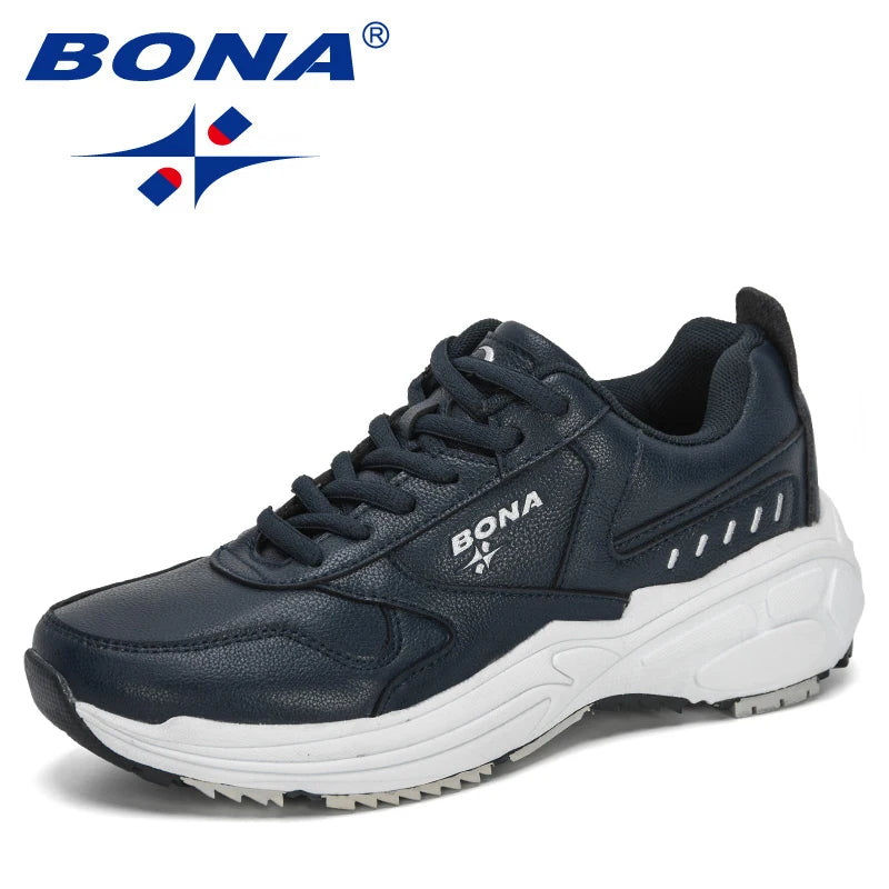 BONA New Designers Classics Sneakers Running Shoes Women Outdoor Sports Shoes Comfortable Running Shoes Ladies Walking Shoe