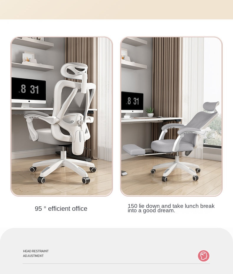 UVR Gaming Computer Chair Mesh Breathable Staff Chair Ergonomic Design Armrest Chair Sitting Comfort Home Office Chair Furniture