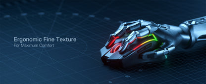 Rato Gaming Redragon M612 PRO BT & 2.4RGB, 8000 DPI, Ótico com/sem Fios, 11 Botões Programáveis e 6 Modos de Retroiluminação