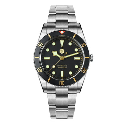 San Martin New Upgraded 37mm BB54 Vintage Men Diver Watch ST2130 Automatic Mechanical Sapphire Luminous Waterproof 200m SN0138