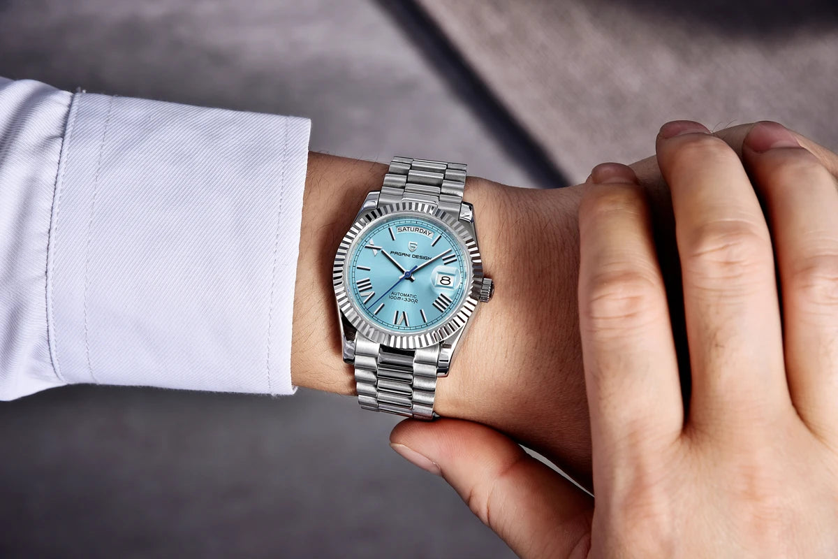 Men's watches PAGANI DESIGN New D36 Date, luxury top-end automatic mechanical Watch, Men's Watch with AR Sapphire glasses, 10 bar waterproof