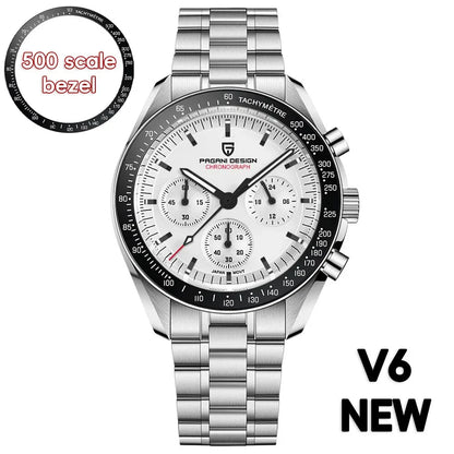 PAGANI DESIGN 2026 New Red Men's Watches Luxury Quartz Wrist Watch For Men Chronograph Automatic Date Waterproof Local Shipping