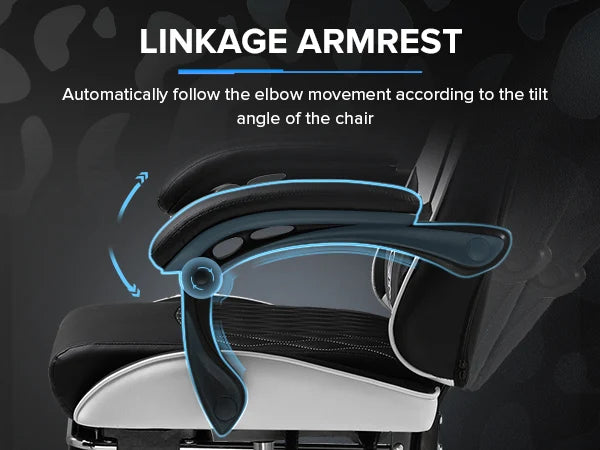 GTPLAYER Gaming chair Gamer chair Ergonomic Office Chair Footrest Adjustable Loin & Pillows Gaming Chair