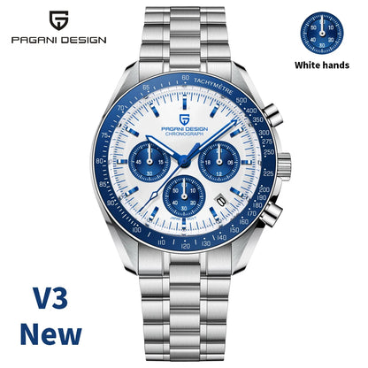 PAGANI DESIGN 2026 New CK2988 Moon Watches Retro Top Luxury Quartz Watch For Men Sapphire glass Speed Chronograph Wristwatch Men