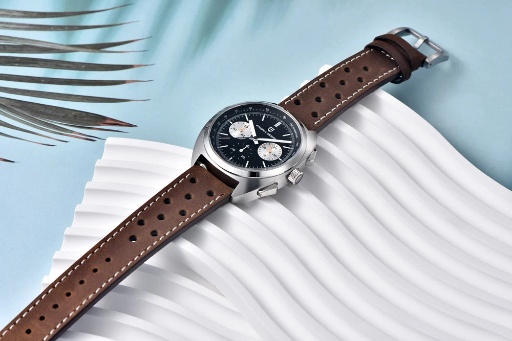 Retro Men's Watch PAGANI DESIGN 2026 New Collection, Quartz Chronograph, Japanese VK63 Sapphire Glass, Local Shipping