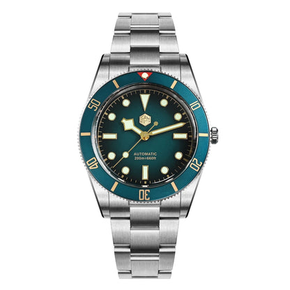 San Martin New Upgraded 37mm BB54 Vintage Men Diver Watch ST2130 Automatic Mechanical Sapphire Luminous Waterproof 200m SN0138