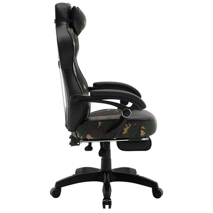 WOLTU Swivel Gaming Racing Chair Desk Office Computer Chair Sports Seat with Headrest Lumbar Cushion Footrest Gamer Chair