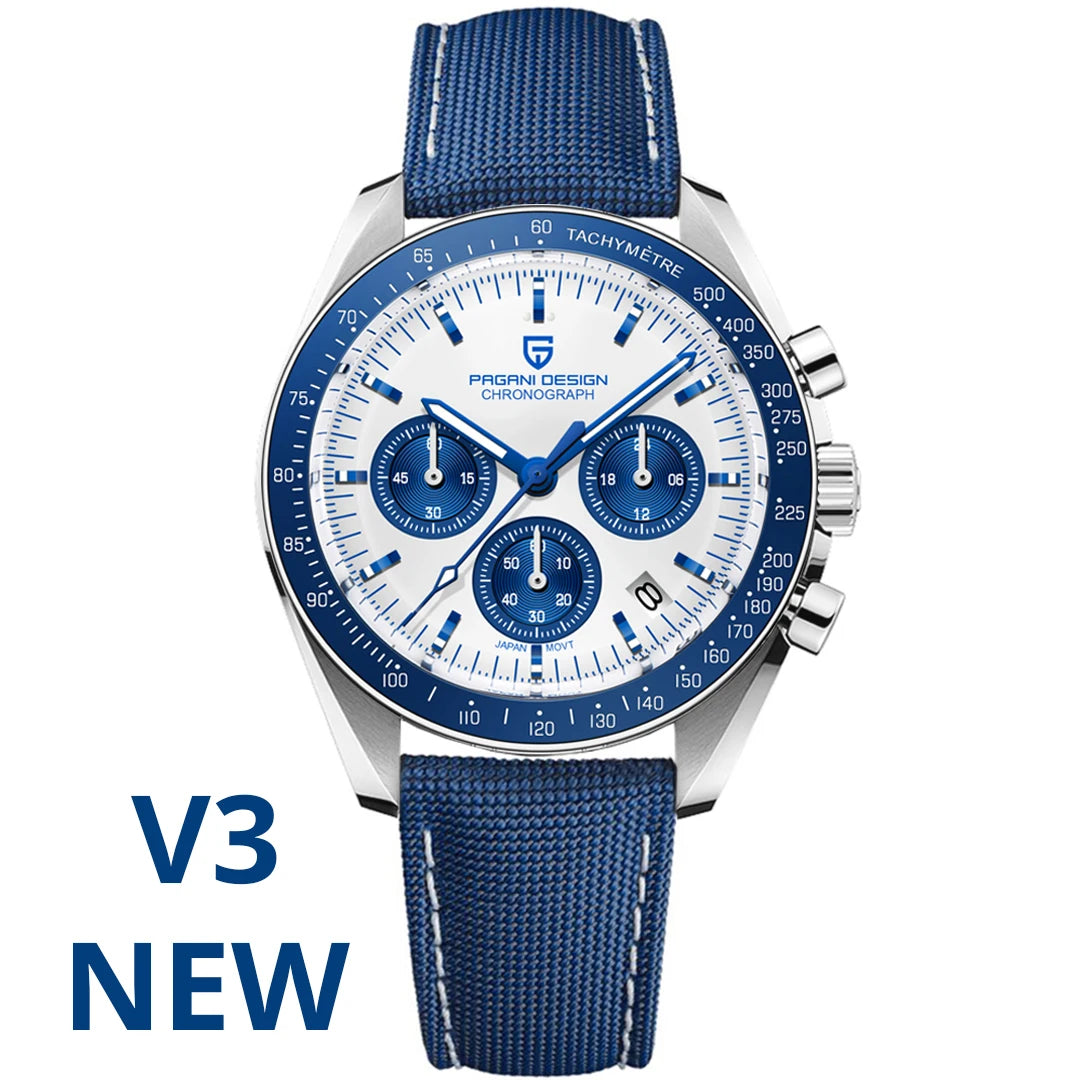 PAGANI DESIGN 2026 New CK2988 Moon Watches Retro Top Luxury Quartz Watch For Men Sapphire glass Speed Chronograph Wristwatch Men