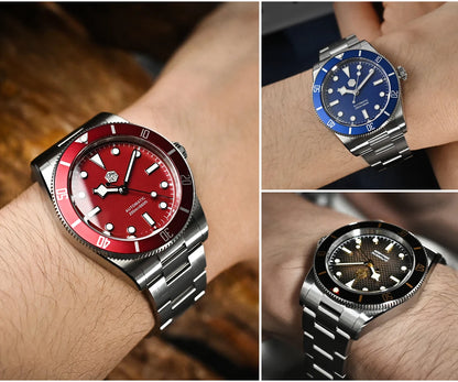 San Martin New Upgraded 37mm BB54 Vintage Men Diver Watch ST2130 Automatic Mechanical Sapphire Luminous Waterproof 200m SN0138