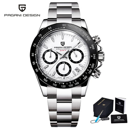 PAGANI DESIGN 2026 NEW 1664 Meteorite Dial Men's Watches Luxury Sapphire Quartz watch for men Sport Chronograph men Reloj Hombre